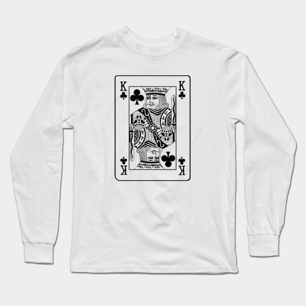 King of Clubs black version Long Sleeve T-Shirt by tabslabred